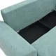 Kαναπές κρεβάτι τριθέσιος αναστρέψιμος Settee ύφασμα με αποθηκευτικό χώρο σε σιέλ απόχρωση 286x204x93εκ Kαναπές κρεβάτι τριθέσιος αναστρέψιμος Settee ύφασμα με αποθηκευτικό χώρο σε σιέλ απόχρωση 286x204x93εκ
