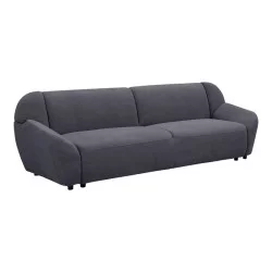 Καναπές τριθέσιος Echono  ύφασμα ανθρακί 230x88x77εκ