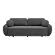 Καναπές-κρεβατι τριθέσιος Sereno  ύφασμα ανθρακί 233x91x82εκ