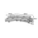 Γωνιακός καναπές Vaneto  δεξιά γωνία γκρι ύφασμα 298x208x85εκ