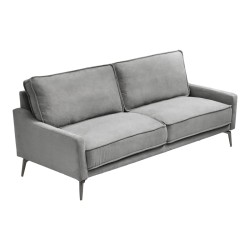 Καναπές Lemaz  διθέσιος γκρι ύφασμα 198x85x83εκ