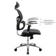 Καρέκλα γραφείου διευθυντή Freedom pakoworld Premium Quality μαύρο pu-mesh Model: 076-000008