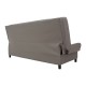 Kαναπές-κρεβάτι Tiko pakoworld 3θέσιος με αποθηκευτικό χώρο ύφασμα γκρι 200x85x90εκ Model: 078-000017