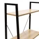 Βιβλιοθήκη- Ραφιέρα Ramon φυσικό-μαύρο 60x23x145,5εκ Βιβλιοθήκη- Ραφιέρα Ramon φυσικό-μαύρο 60x23x145,5εκ