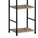 Βιβλιοθήκη Azuel  φυσικό-μαύρο μέταλλο 29x23.5x144εκ