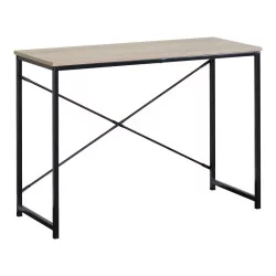 Γραφείο εργασίας Bailon  σε oak απόχρωση με μαύρο μέταλλο 100x40x70εκ