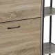 Παπουτσοθήκη Karleva  12 θέσεων σε oak απόχρωση με μαύρο μέταλλο 88x24x87εκ