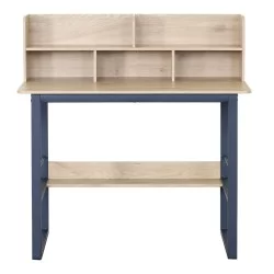 Γραφείο εργασίας Biuro  oak- μαύρο μέταλλο 120x60x103εκ