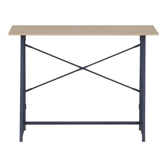 Γραφείο εργασίας Siklo  πτυσσόμενο oak- μαύρο μέταλλο 100x46x75.5εκ
