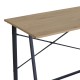 Γραφείο εργασίας Siklo  πτυσσόμενο oak- μαύρο μέταλλο 100x46x75.5εκ