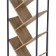 Βιβλιοθήκη Orunta  oak- μαύρο μέταλλο 40x26.5x150εκ
