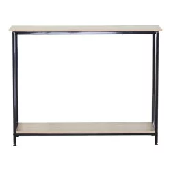 Κονσόλα Shima  2τεμ. oak- μαύρο μέταλλο 106x35x81εκ