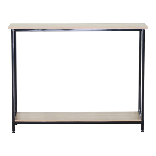 Κονσόλα Shima  oak- μαύρο μέταλλο 106x35x81εκ