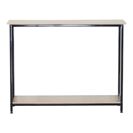 Κονσόλα Shima  2τεμ. oak- μαύρο μέταλλο 106x35x81εκ
