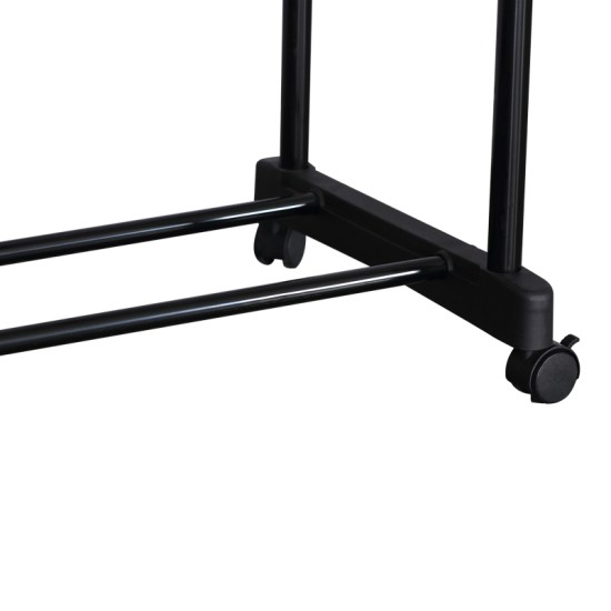 Κρεμάστρα δαπέδου Ganco  μαύρο μέταλλο 74.5x39x157εκ