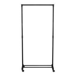 Κρεμάστρα δαπέδου Wizak  μαύρο μέταλλο 74.5x41,5x157εκ