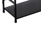 Βιβλιοθήκη-ραφιέρα Manlo  μαύρο μέταλλο 58.6x23.5x80εκ