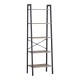 Βιβλιοθήκη Jebia  oak με μαύρο μέταλλο 56x37x172.2εκ