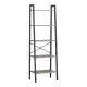 Βιβλιοθήκη Jebia  oak με μαύρο μέταλλο 56x37x172.2εκ