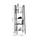 Βιβλιοθήκη Jebia  oak με μαύρο μέταλλο 56x37x172.2εκ