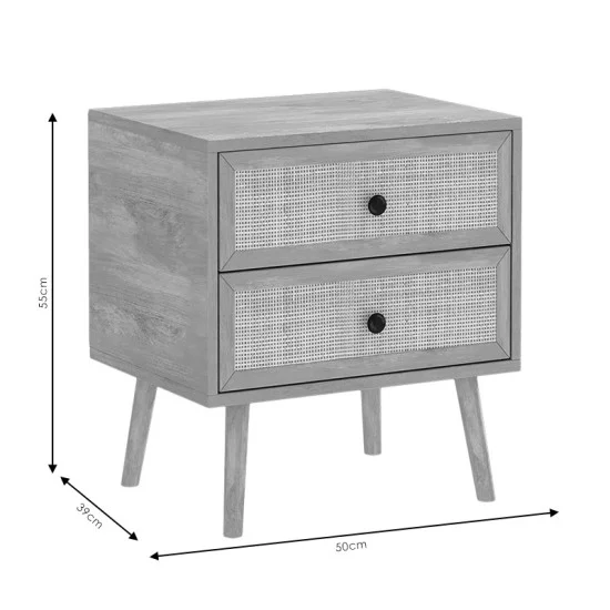 Κομοδίνο Oslo sonoma 50x39x55εκ Κομοδίνο Oslo sonoma 50x39x55εκ