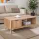 Τραπέζι σαλονιού Hamea  mdf σε φυσική απόχρωση 110x55,2x45εκ
