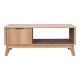 Τραπέζι σαλονιού Hamea  mdf σε φυσική απόχρωση 110x55,2x45εκ