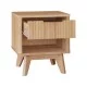 Κομοδίνο Hamea  mdf σε φυσική απόχρωση 45x39.5x50.2εκ