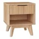 Κομοδίνο Hamea  mdf σε φυσική απόχρωση 45x39.5x50.2εκ