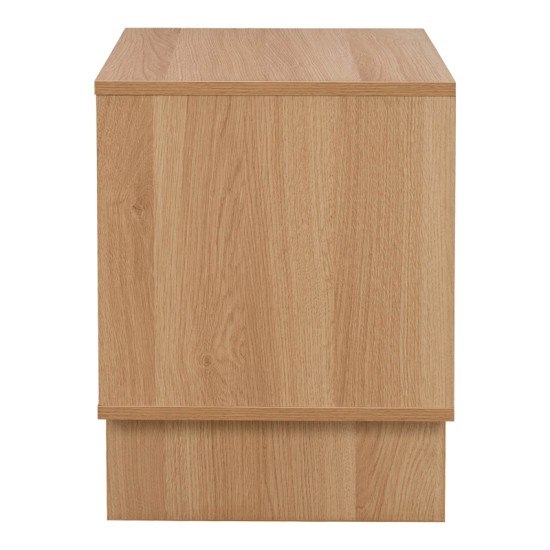 Κομοδίνο Jenfia  mdf σε φυσική απόχρωση 48x39x50,5εκ