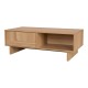 Τραπέζι σαλονιού Jenfia  mdf σε φυσική απόχρωση 110x55x38,5εκ