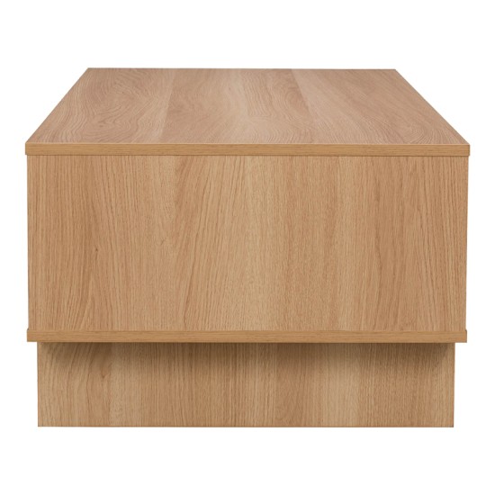 Τραπέζι σαλονιού Jenfia  mdf σε φυσική απόχρωση 110x55x38,5εκ