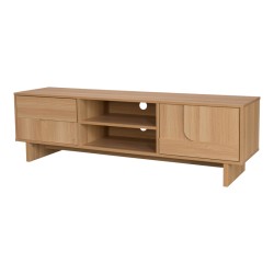 Έπιπλο τηλεόρασης Jenfia  mdf σε φυσική απόχρωση 150x39x45,5εκ