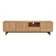 Έπιπλο τηλεόρασης Jenfia  mdf σε φυσική απόχρωση 180x39x45,5εκ