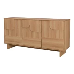 Μπουφές Jenfia  mdf σε φυσική απόχρωση 150x39x75,5εκ