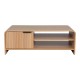 Τραπέζι σαλονιού Kelba  mdf σε φυσική απόχρωση 100x50x35,5εκ