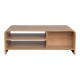 Τραπέζι σαλονιού Kelba  mdf σε φυσική απόχρωση 100x50x35,5εκ