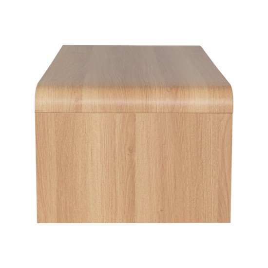 Τραπέζι σαλονιού Kelba  mdf σε φυσική απόχρωση 100x50x35,5εκ