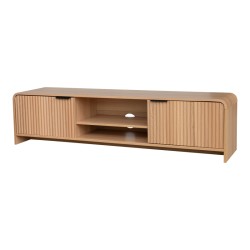 Έπιπλο τηλεόρασης Anfen  mdf σε φυσική απόχρωση 160x39x40,5εκ