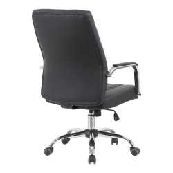 Καρέκλα γραφείου διευθυντή Mido  pu μαύρο 58x71x100-106εκ