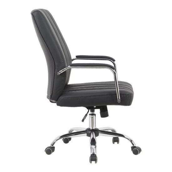 Καρέκλα γραφείου διευθυντή Mido  pu μαύρο 58x71x100-106εκ