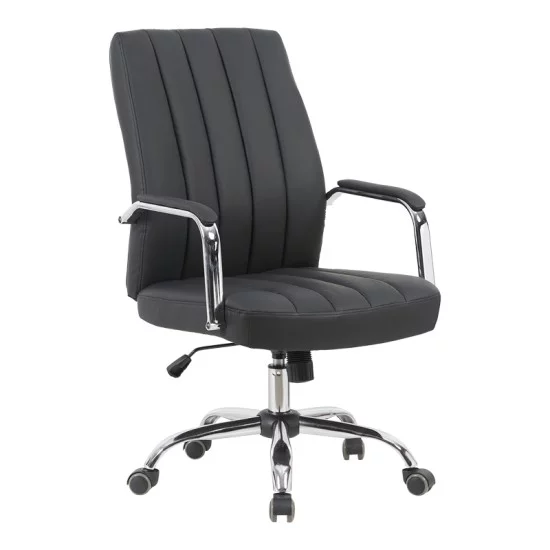 Καρέκλα γραφείου διευθυντή Mido  pu μαύρο 58x71x100-106εκ