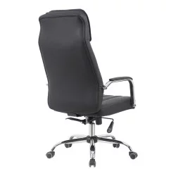 Καρέκλα γραφείου διευθυντή Morales  pu μαύρο 60x70x118-124εκ