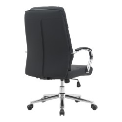 Καρέκλα γραφείου διευθυντή Normie  pu μαύρο 58x65x103-111εκ