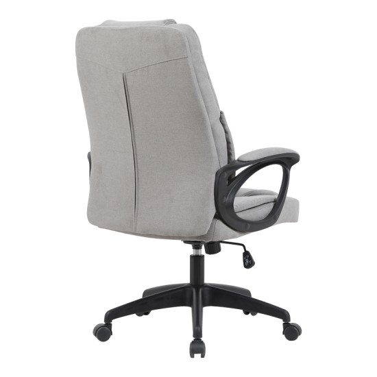 Καρέκλα γραφείου διευθυντή Kamora  ύφασμα γκρι 66x67x103-111εκ