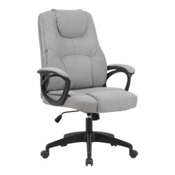 Καρέκλα γραφείου διευθυντή Kamora  ύφασμα γκρι 66x67x103-111εκ