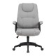 Καρέκλα γραφείου διευθυντή Kamora  ύφασμα γκρι 66x67x103-111εκ