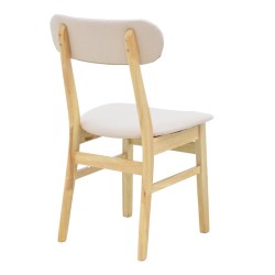 Καρέκλα Gaborn   σε φυσικό-μπεζ απόχρωση 47x47x81,5εκ