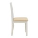 Καρέκλα Dallan  rubberwood λευκό 40x47.5x89εκ