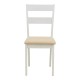 Καρέκλα Dallan  rubberwood λευκό 40x47.5x89εκ